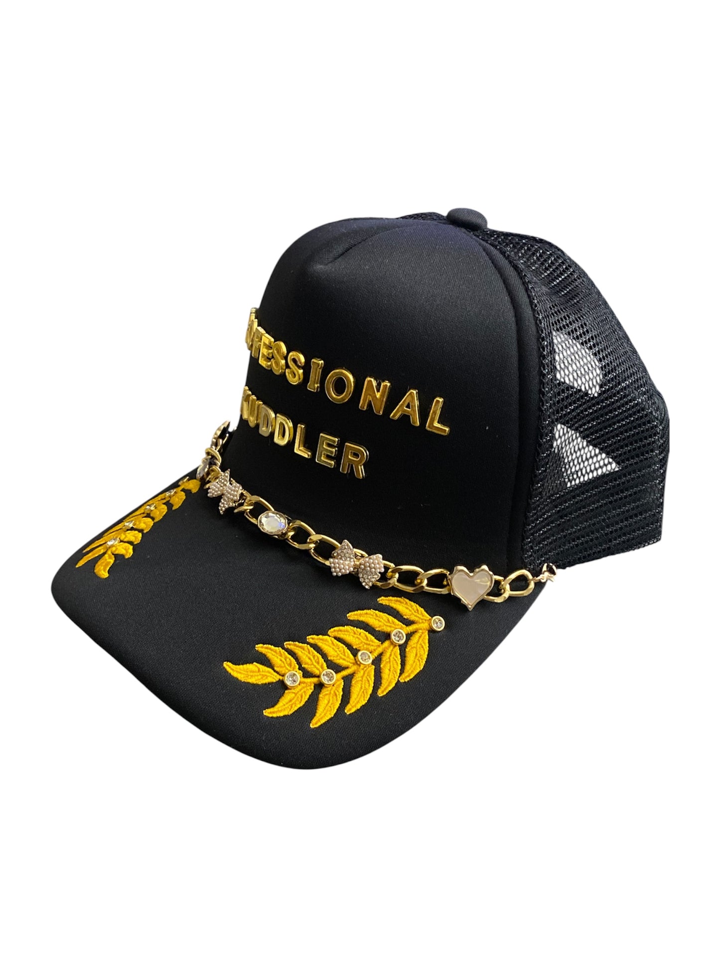 Custom “Professional Kuddler” trucker snap-back