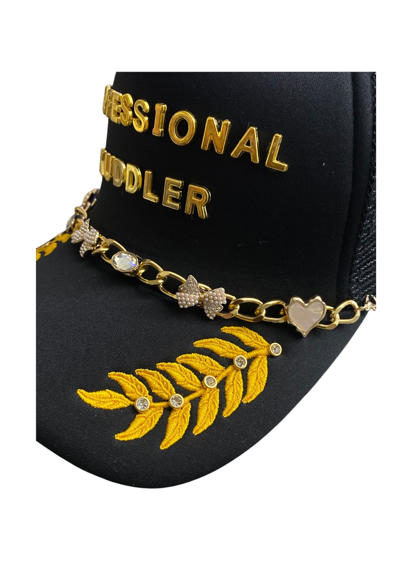 Custom “Professional Kuddler” trucker snap-back
